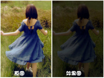 isee图片专家,isee图片专家做出天黑黑的效果美女图