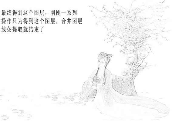 PS教程：PS滤镜打造古典仿工笔人物图片