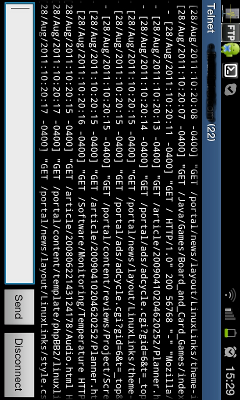 Telnet / SSH Simple Client in action