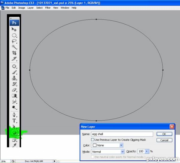 PS教程：Photoshop绘制逼真蛋壳和蛋黄