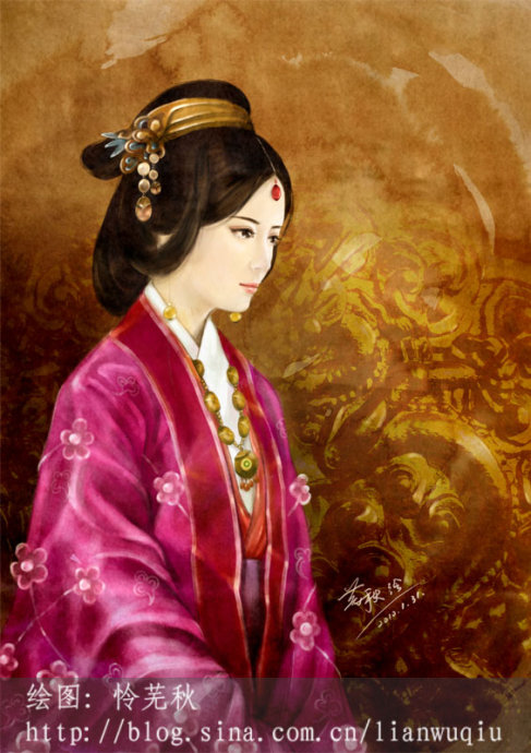 PS绘制《神话》里的玉漱丽妃装古装美女效果教程 全福编程网教程