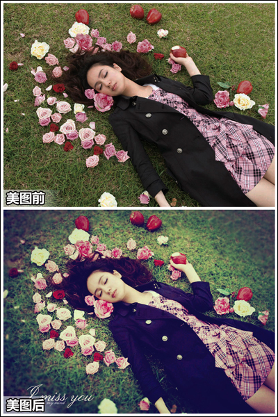 美图秀秀打造神秘哥特式LOMO照片 全福编程网教程