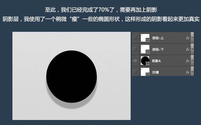 Photoshop制作简洁大气的圆形开关图标