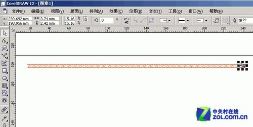 CorelDraw实例教程：艺术画笔制作边框教程 