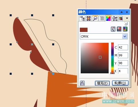 CDR绘制抽象装饰画 全福编程网教程网 CDR实例教程