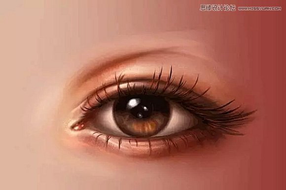 使用Photoshop鼠绘功能制作超逼真的人像眼睛效果教程