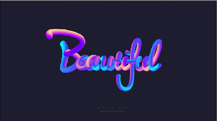 巧用Illustrator设计炫彩3D立体文字效果 全福编程网