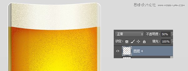 Photoshop绘制冰爽的啤酒和啤酒杯教程,PS教程,思缘教程网