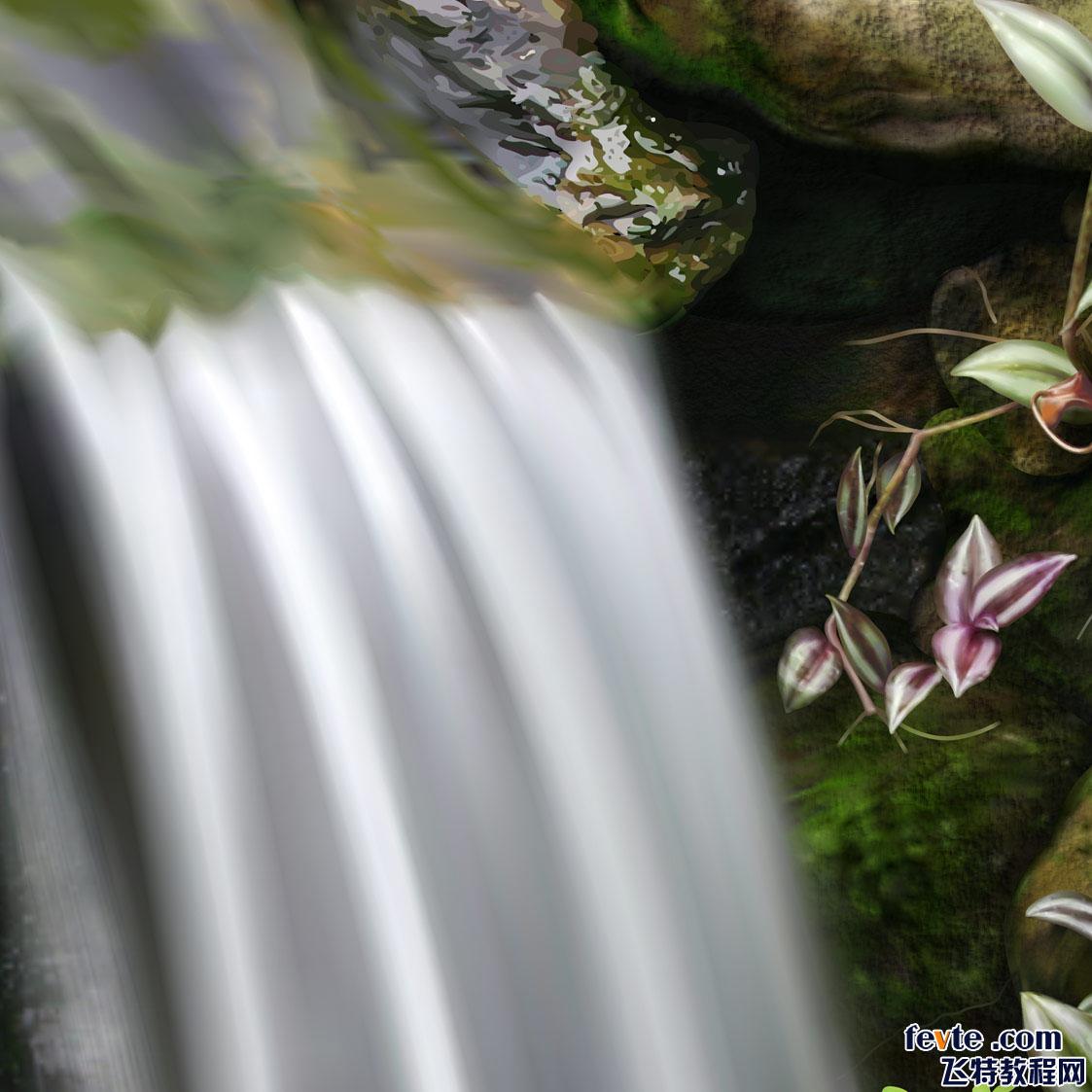 CDR打造写实风景画过程介绍 全福编程网网 CDR实例教程