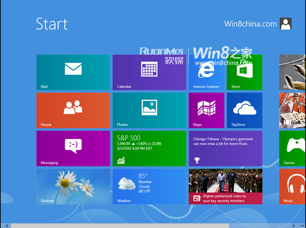 修改Windows8中Metro主题颜色 全福编程网