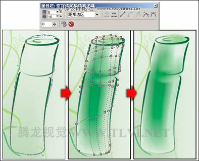 CDR绘制水彩竹子 全福编程网教程网 CDR实例教程