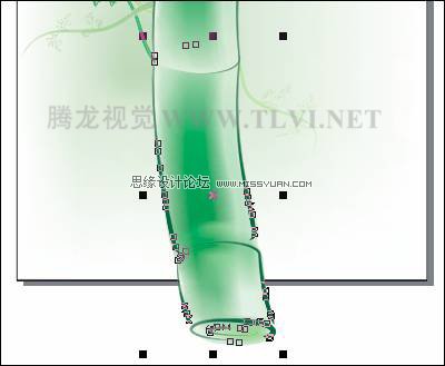 CDR绘制水彩竹子 全福编程网教程网 CDR实例教程