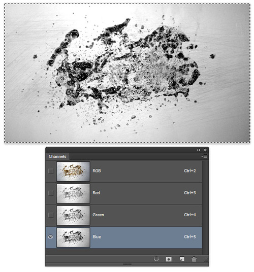 PS教程：Photoshop制作个性化锈迹笔刷