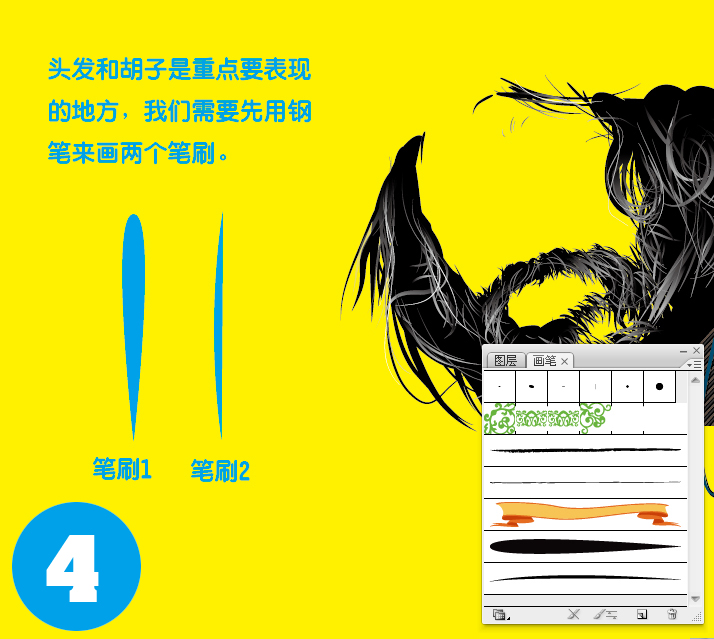AI绘制沧桑人物头像 飞特网 AI实例教程