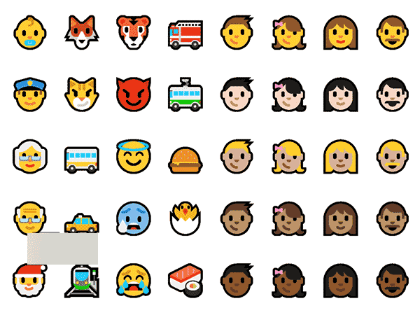 Win10一周年更新预览版14316全新Emoji表情包下载