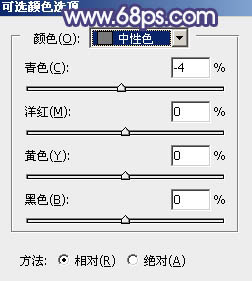 PS调出清爽淡绿色外景美女头像照片