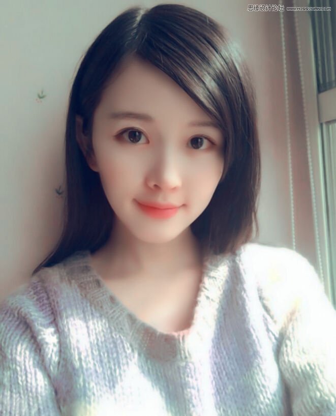 Photoshop给可爱女孩私房照转手绘效果,PS教程,素材中国